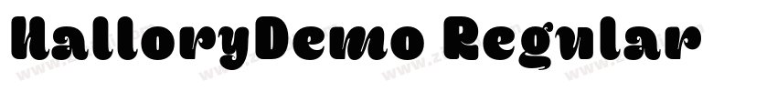 HalloryDemo Regular字体转换